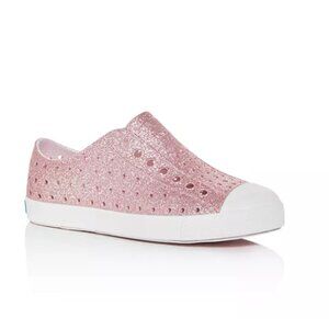 Native Shoes Jefferson Bling Glitter Sneakers Pink Size 5C